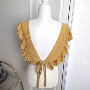 Sexy backless blouse